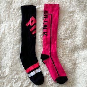 PINK Victoria’s Secret Knee High Socks 2pk NWOT